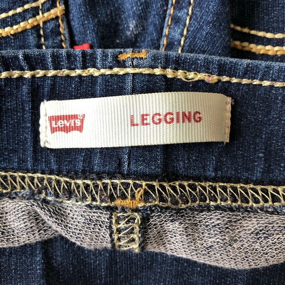 Levi’s 12Y Dark Denim Jean Jeggings Girls - Picture 3 of 9